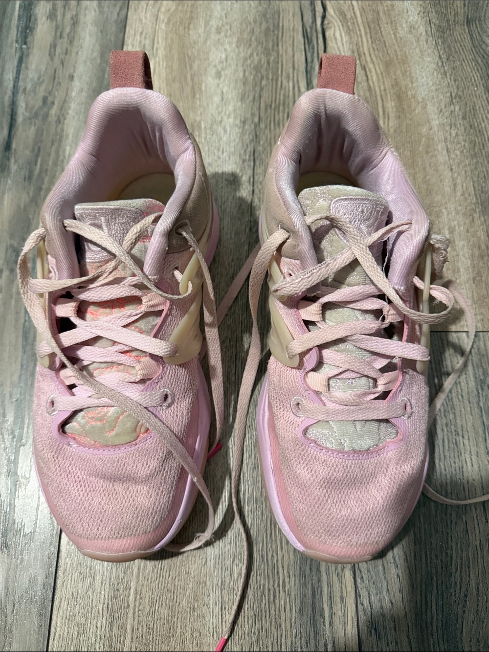 Nike Pink Athletic Lace-Up Sneakers